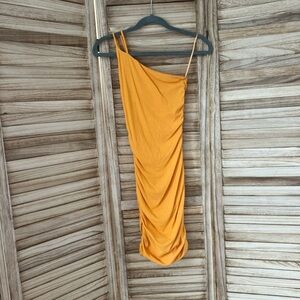 One-shoulder mini dress